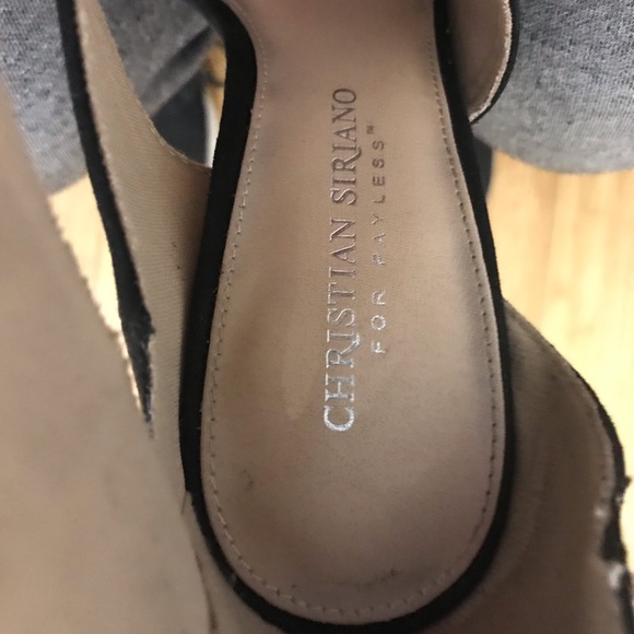 Christián Siriano shoes black cross crossed hells , black suede - Picture 9 of 12